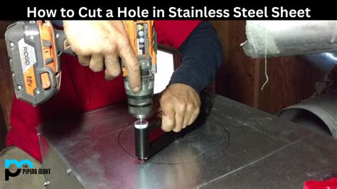 how to cut metal sheeting|cutting holes in sheet metal.